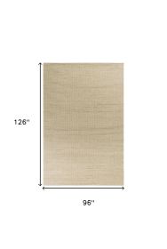 8' X 11' Tan And Ivory Hand Woven Area Rug