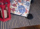 5' X 7' Blue Wool Abstract Hand Woven Area Rug