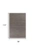 7' X 10' Blue And Beige Abstract Hand Woven Area Rug