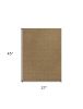 2' X 4' Natural And Brown Jute Chevron Hand Woven Area Rug