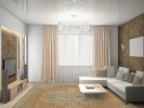 5' X 7' Brown And Gray Wool Medallion Area Rug