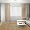 9' Brown And Gray Wool Medallion Distressed Round Rug