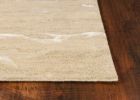 3' X 5' Beige And Ivory Abstract Hand Tufted Area Rug