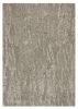 5' X 7' Sand And Gray Abstract Hand Tufted Area Rug