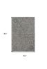 5' X 7' Gray And Dark Gray Abstract Hand Tufted Area Rug