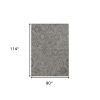 8' X 10' Gray And Dark Gray Wool Abstract Hand Tufted Area Rug