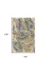 9' X 12' Green Pink And Purple Wool Tropical Botanical Hand Tufted Area Rug