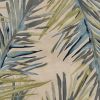 5' X 8' Ivory Blue And Green Wool Tropical Botanical Hand Tufted Area Rug
