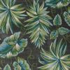 3' X 5' Gray Teal And Green Botanical Leaves Area Rug