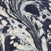 3' X 5' Blue And Ivory Abstract Area Rug