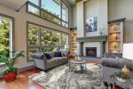 5' X 8' Gray And Ivory Abstract Area Rug
