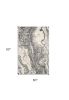 5' X 8' Gray And Ivory Abstract Area Rug