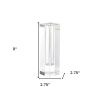9" Clear Square Lead Free Crystal Table Vase