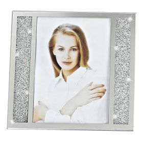 5" x 7" Silver Crystal Tabletop Picture Frame