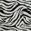 12" Black And White Zebra Iron And Resin Square Hanging Wall Tile