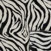 12" Black And White Zebra Iron And Resin Square Hanging Wall Tile