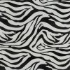 12" Black And White Zebra Iron And Resin Square Hanging Wall Tile