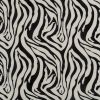 20" Black And White Zebra Iron And Resin Square Hanging Wall Tile
