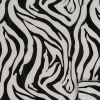 20" Black And White Zebra Iron And Resin Square Hanging Wall Tile