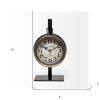 Metallic Brown Metal Hanging Desk Table Clock