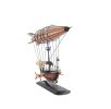 12" Pink And Orange Metal Hand Painted Model Airplane