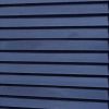 67" Dark Blue Solid Wood Folding Three Panel Screen Room Divider