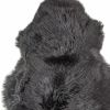 2' X 3' Black Shag Area Rug
