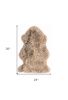 2' X 3' Latte New Zealand Natural Sheepskin Rug