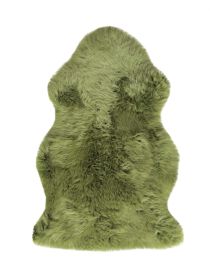 2' X 3' Sage New Zealand Lambs Wool Area Rug