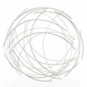 26" X 26" Silver Metal Circle
