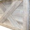 23" Gray Distressed Wood Christmas Tree Collar
