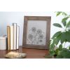 10" x 10" Brown Solid Wood Tabletop Picture Frame