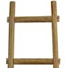 72" X 18" Brown Wood Hanging Dimensional Sculpture