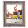 20" x 30" Gray Solid Wood Hanging Picture Frame