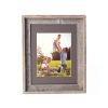 16" x 20" Gray Distressed Solid Wood Hanging Picture Frame