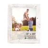16" x 20" White Solid Wood Hanging Picture Frame