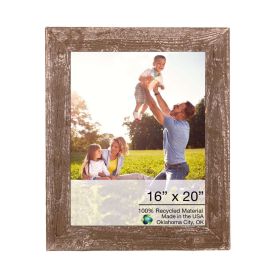 16" x 20" Espresso Solid Wood Hanging Picture Frame