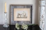 11" x 14" Gray Solid Wood Hanging Picture Frame