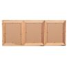 5" x 7" Gray Solid Wood Hanging Picture Frame with Mat
