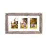 5" x 7" Natural Distressed Reclaimed Wood Hanging Picture Frame with Mat