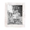 10" x 10" White Solid Wood Hanging Picture Frame