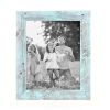 10" x 10" Blue Solid Wood Hanging Picture Frame
