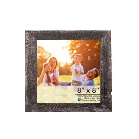 8" x 8" Black Solid Wood Tabletop Picture Frame