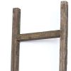 73" X 15" Espresso Wood Hanging Dimensional Sculpture