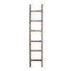 72" Gray Rustic Seven Step Wood Ladder Shelf