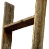 60" X 13" Gray Wood Hanging Dimensional Sculpture