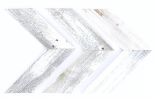 Set of Three White Distressed Wood Hanging Arrow Dimensional Sculptures