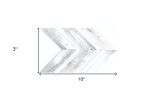Set of Three White Distressed Wood Hanging Arrow Dimensional Sculptures