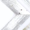 Set of Three White Distressed Wood Hanging Arrow Dimensional Sculptures