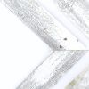 Set of Three White Distressed Wood Hanging Arrow Dimensional Sculptures